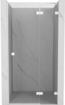 Du&scaron;o durys Mexen Lunar L, de&scaron;inė, 90 cm, transparent/baltas