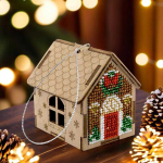 Wonderland Crafts Siuvinėjimo karoliukais rinkinys ant medžio &ndash; medinė bazė, PRECIOSA