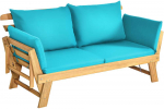Fotelis Bonideco Select Sodo sofa 198x75x75cm., &scaron;viesiai rudos/mėtinės spalvos