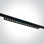 18W LED &scaron;viestuvas į magnetines sistemas FLAT, juodas, 3000/4000/5000K, 48V, 24&deg;, 43102FC/B/V