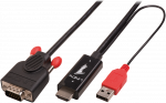 Lindy Adapteris - HDMI į VGA 1m 1920x1200 4.95Gbps Nikelio Danga