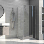 Du&scaron;o kabina AQUALUX Hinged 90x90, de&scaron;ininė