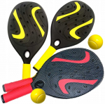 Padelio, paplūdimio teniso ir badmintono raketės su kamuoliukais / &scaron;atlai &ndash; viskas žaidimui!