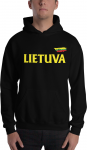 Superfanas Juodas Džemperis Lietuva, Dydžiai: M