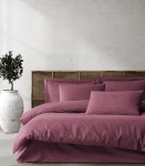 Riposo PREMIUM Satino medvilnės patalynės komplektas MODEST PLUM 200x200 cm