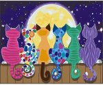 Centrum Rinkinys tapybai ant drobės pagal skaičius CATS, 400x500mm