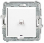 Karlik Elektrotechnik 25MWPUS-1 MINI Vienpolio jungiklio mechanizmas amerikieti&scaron;ko stiliaus matinis baltas 25MWPUS-1