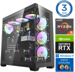 Stacionarus kompiuteris INTOP AQUA Ryzen 5 7500X3D 16GB DDR5 1TB SSD M.2 NVME RTX5070 12GB WIN11Pro (RW66073)