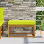 Lauko Sėdimosios Pagalvė Žalia 80 x 40 x 8 cm 100% poliesteris