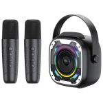 Blavec ne&scaron;iojama bluetooth kolonėlė WS-08 Karaoke Idol - 8W su 2 mikrofonais (WS08-2MB) juodos spalvos