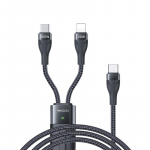 YESIDO KABELIS CA87 100W TYPE-C/2IN1 1,4M 3,5A Juodas