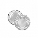Bikuvalt Vienkartinis padėklas maistui D35 cm sidabro spalvos Algon BA01043175338