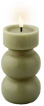 Elektrinė LED dekoracija LUMINEO Candle, žalios sp., elementai 2xAAA(neįeina), 7x15cm