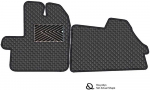 Eko odos kilimėliai QuiltyMats PEUGEOT BOXER nuo 2014m. (Juoda / pilkos siūlės)
