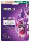 Garnier Skin Naturals Pro-Retinol Smoothing Serum Mask Veido kaukė 22ml veido kaukė Moterims