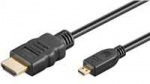 PremiumCord 4K kabelis HDMI A - HDMI micro D, 1m