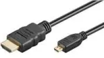 PremiumCord 4K kabelis HDMI A - HDMI micro D, 1m