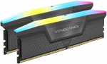 RAM Corsair Microsystems &bdquo;Corsair Vengeance RGB 64 GB (2 x 32 G) DDR5 atminties rinkinys, pilkas