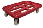 Multi Vežimėlis lėlėms 610x410 mm su 4 pasukamaisiais ratukais, PP, raudonas, vnt.