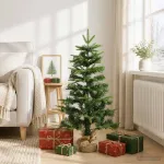 Mini Kalėdų medis 90 cm PVC ir PE Žalia