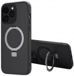 Dėklas Accezz žiedinis stovas su nugarėlės dėklu ir MagSafe, skirtas iPhone 14 Pro Max &ndash; Juodas