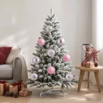 Kalėdinių rutulių rinkinys XXL 3 vnt. Rožinė &Oslash; 25 cm Plastmasė