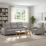 Sofa Sofos komplektas 2 vnt. Debesų pilka Audinys