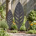 Sodo kuolas 3 vnt. 116,5 x 35 x 3 cm Juoda Plienas