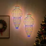Kalėdų finialo &scaron;viesa 2 vnt. 640 LED Įvairių spalvų
