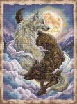 Ava Stitch Siuvinėjimo kryželiu rinkinys &bdquo;&Scaron;viesa ir &scaron;e&scaron;ėlis&ldquo; 23,7 &times; 31,8 cm