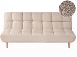 Beliani I&scaron;skleidžiama sofa dviem RISOR, buklė, smėlio spalvos