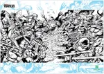 Teenage Mutant Ninja Turtles - Limited Edition Comic Art Print - Juodas and Baltas - 420 x 297mm (A3)