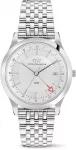 Laikrodis Daniel Wellington Pathfinder GMT 39 7-Link Frost-Baltas S DW00100973