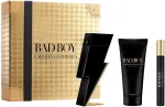 Carolina Herrera Bad Boy rinkinys: tualetinis vanduo pur&scaron;kiklis 100 ml + du&scaron;o gelis 100 ml + tualetinio vandens miniatiūra 10 ml