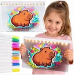 LED pie&scaron;imo lenta Toys, 30 &times; 20 cm, 7 flomasteriai
