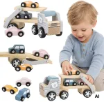 Viga Toys Žaislinė priekaba Viga, pastelinis stilius