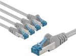 Goobay 67518, 5 m, Cat6a, S/FTP (S-STP), RJ-45, RJ-45, Mėlyna, Pilka