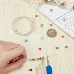 Benecreat 20 gauge/1.5 mm sidabrinė vytos juvelyrikos viela, 4.5 m atspari blukimui žalvarinė rankdarbių juvelyrikos vyniojimo viela apvali suvirinimo viela juvelyrikos karoliukų rankdarbių gamybos reikmenims