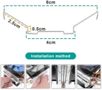 Create idea 4 vnt. 9 cm cpu au&scaron;intuvo ventiliatoriaus vielos sagtis, nerūdijančio plieno kompiuterio cpu ventiliatoriaus spaustukai vir&scaron;utinis kabliukas, skirtas tu&scaron;čiavidurio veleno ventiliatoriui, suderinamas su Jonsbo Cr1400 Cr1200