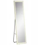 Homcom Veidrodis 2in1: pastatomas arba sieninis su Led ap&scaron;vietimu