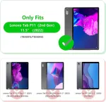 Rostsant dėklas, skirtas Lenovo Tab P11 2-os kartos 11.5 colių plan&scaron;etiniam kompiuteriui, pagamintas i&scaron; Pu odos, piniginės tipo, su magnetiniu stovu, apsauginis dėklas, skirtas Lenovo P11 Gen 2 2023 11.5 colių Tb350fu / Tb350xu - tamsiai mėlynas