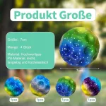 Jinzunrui &Scaron;okinėjimo kamuolys, 4 vnt., 7 cm auk&scaron;čio &scaron;okinėjimo guminis kamuolys, mėnulio gaublio galaktikos mini &scaron;okinėjimo kamuolys, &scaron;oklus &scaron;okinėjimo kamuolys vaikams