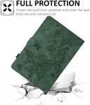 Kerom dėklas, skirtas ipad 9-osios/8-osios/7-osios kartos (10,2 colio, 2021/2020/2019), ipad air 3 dėklas, ipad pro 10,5 dėklas, pu odos stovas, apsauginis dėklas su automatiniu pažadinimu/užmigdymu, žalias drugelis