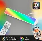 Briloner rgb spotlight smart home, veikia su alexa, nuotolinis valdymas, led &scaron;viesos juosta, kambario dekoracija, žaidimų priedai, sieninis &scaron;viestuvas, sieninė lempa, 25.5 x 5.1 x 4.5 cm, balta