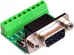 Adapteris moteri&scaron;kas db9 rs232 rs485 reduktorius konverteris į laidus d-sub