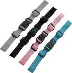 4 kuprinės krūtinės dirželių rinkinys, reguliuojami kuprinės dirželiai, neslystantys kuprinės krūtinės dirželiai, ne&scaron;iojami kuprinės krūtinės dirželiai su spaustukų sagtimis, tinkami kelionėms ir lauke (4 spalvos)
