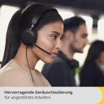 Jabra Evolve2 40 Se - laidinės stereo ausinės su triuk&scaron;mo slopinimu ir 3 mikrofonų technologija - Usb-a kabelis - Ms Teams sertifikuotos, taip pat suderinamos su kitomis platformomis - juodos