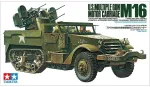 Tamiya JAV M16 Multiple Gun Motor Carriage su 3 figūrėlėmis 1/35 35081