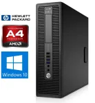Stacionarus kompiuteris Hewlett Packard (HP) HP 705 G1 SFF A4-7300B 8GB 256GB SSD + 250GB SSD DVD WIN10Pro (ST93872) (Atnaujinta)