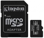 Atminties kortelė Kingston Canvas Select Plus UHS-I 32 GB Micro SDHC Flash atminties klasė 10 SD Adapteris
